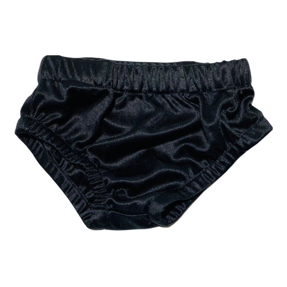 Koala Kids Black Satin Diaper Covers Bloomers